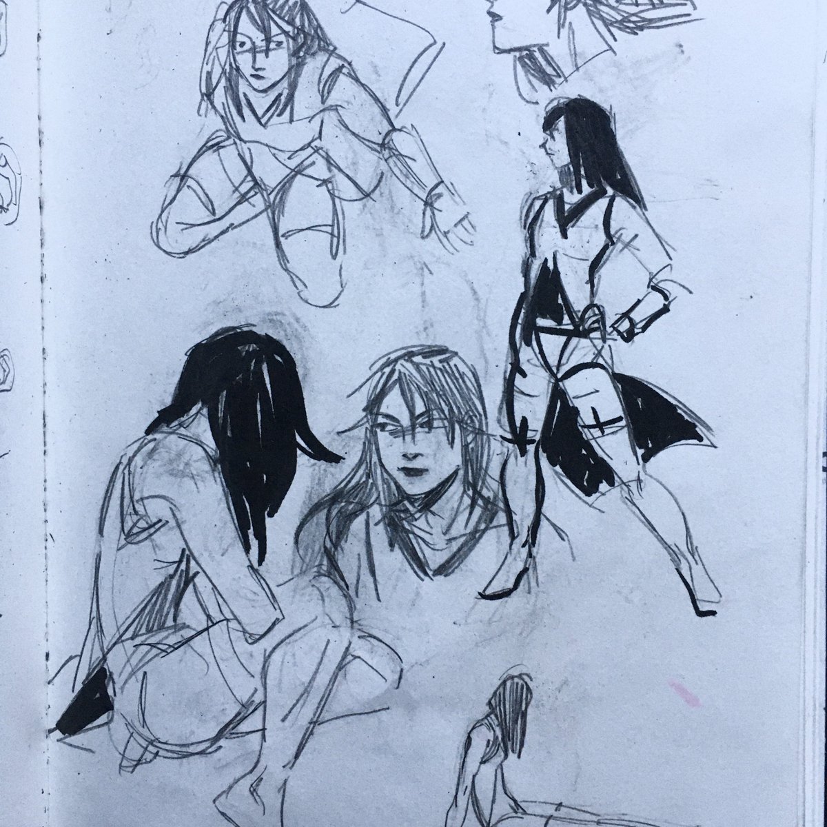 ff8 scribbles from last winter i found while cleaning up 