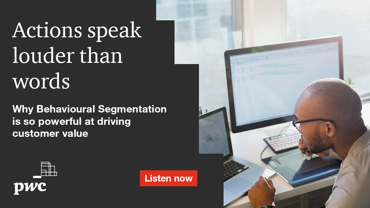PwC_UK's tweet photo. Are you value-sensitive or time-sensitive? Proactive or a procrastinator? The latest episode of #Economics in business explores how embedding #BehaviouralSegmentation into insight can lead to a better understanding of #Customers and drive value. See here: https://t.co/PubQFKu1cW https://t.co/wLZFkVEbnC