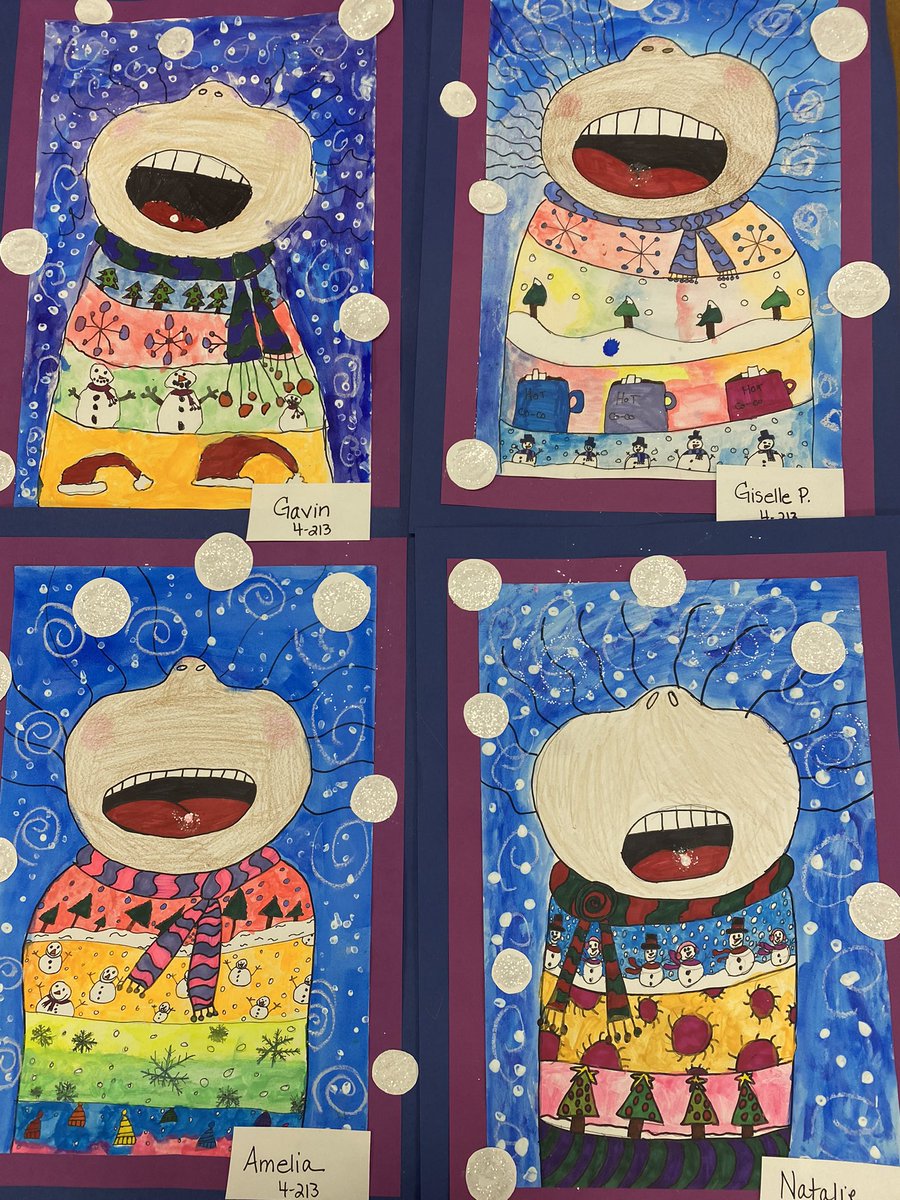 MinutoDanielle's tweet photo. Bowling Green is bursting with Winter creations from Mrs. Minuto’s art room! @BGreenSchool @EastMeadowArts @emeadowschools https://t.co/UXa6pb0Uf8