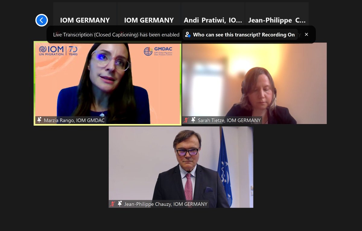 UNMigrationData's tweet photo. "Data are necessary to inform migration policy – but it’s equally essential to promote a better understanding of what lies behind the numbers, to avoid misinterpretation and misuse of statistics." - @MarziaRango at IOM 70th anniversary celebration with @IOMGermany and #GMDAC https://t.co/nPwQ8N9zBk