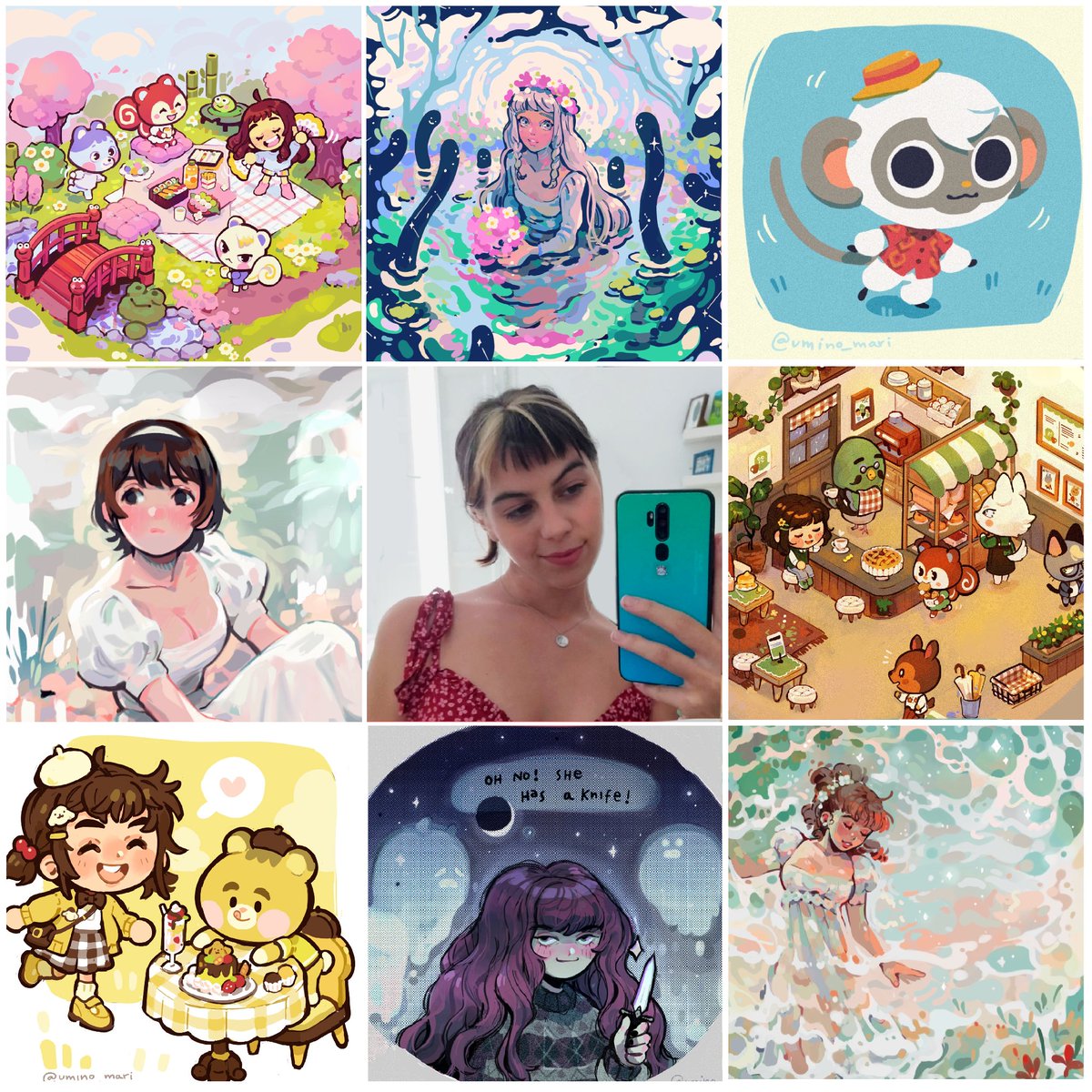 here's my #artvsartist2021 ! a lot of animal crossing but personal art too! 