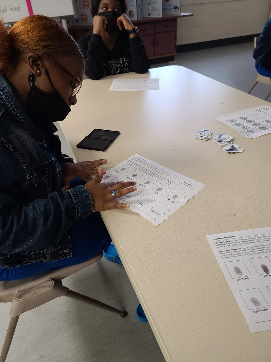 HealthMasd's tweet image. TCRCTC Health Science I students completed a fingerprint activity for lab. They were covering the skin part of Integumentary System. Health Science II students performed range of motion exercises for their lab assignment. I couldn't ask for a better way to celebrate my birthday!
