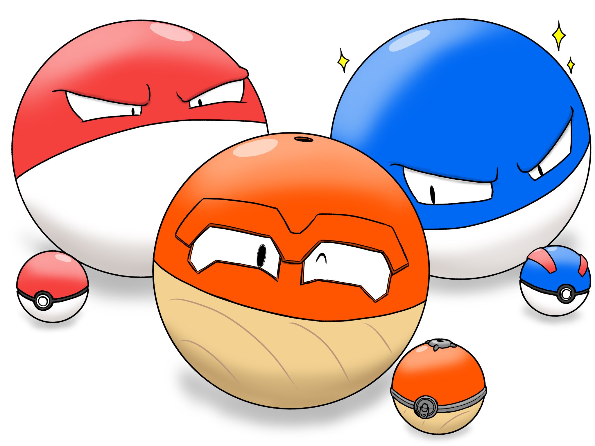 Twitter 上的 Am ビリリダマの普通 色違い 例のヒスイの姿を描きました ヒスイのビリリダマ欲しいな Legendsアルセウス ポケモン T Co F19kj9rxvz Twitter