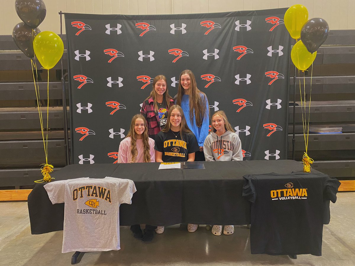 It’s Official!! I am very excited to continue my basketball and volleyball career at Ottawa University! <a href="/OUBravesWBB/">Ottawa Women's Basketball</a> <a href="/OttawaVB2/">Ottawa Volleyball</a>