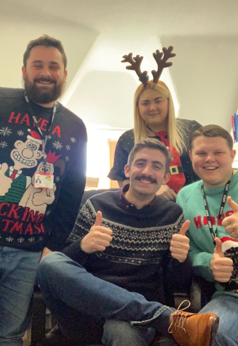 The staff at Bradbury are getting festive today wearing their Xmas Jumpers and attire 🎄 and our office Grinch, AKA Clare managed to look more festive than anyone else 👏 #ChristmasJumperDay #dynamic #charity #dynamicfutures #festivefun #myworkplaceisbetterthanyours
