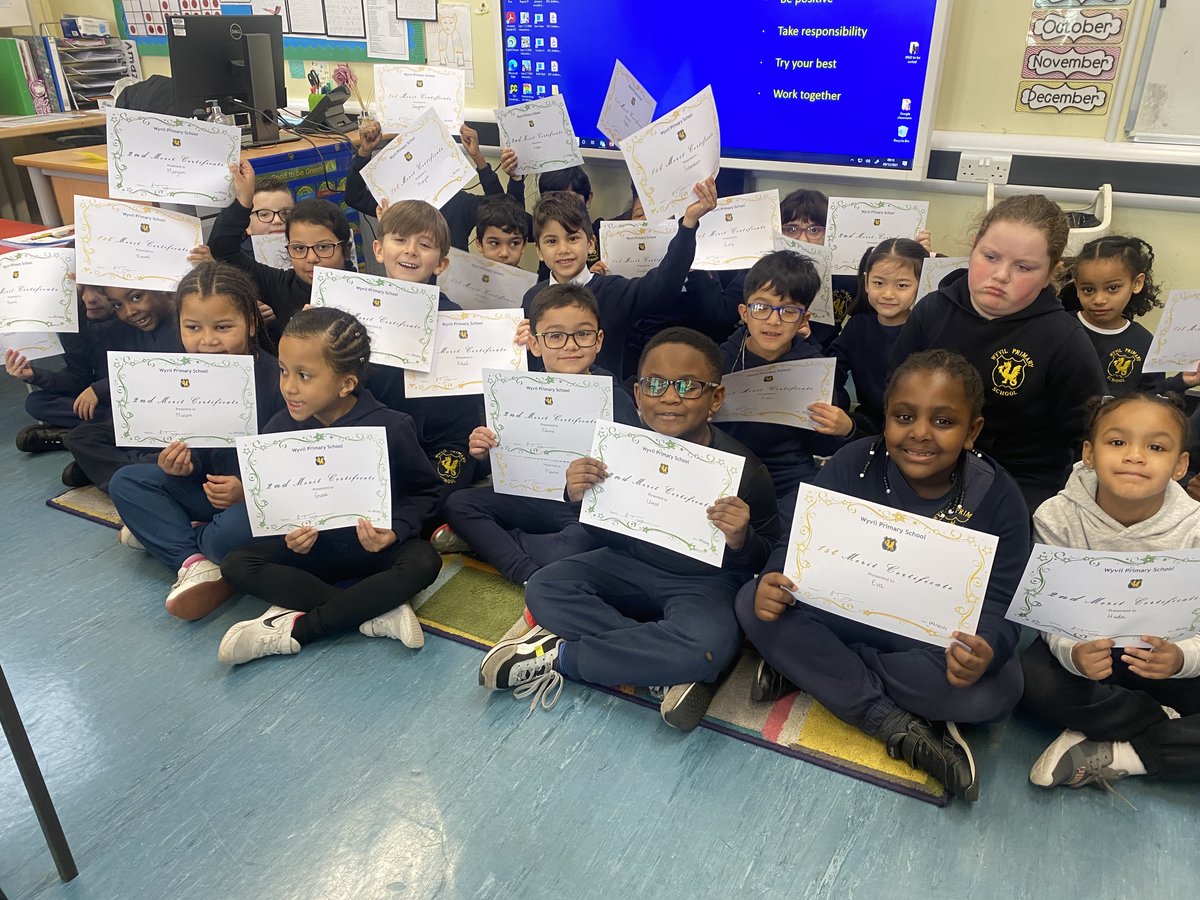 WyvilPrimary's tweet photo. Well done to our lower School this term on working hard to get their merit certificates! Fantastic effort from all of you - Mr Mc Anuff is very impressed! 💙#WyvilCoreValues #CelebrationAssembly https://t.co/qGq8CcUZiT