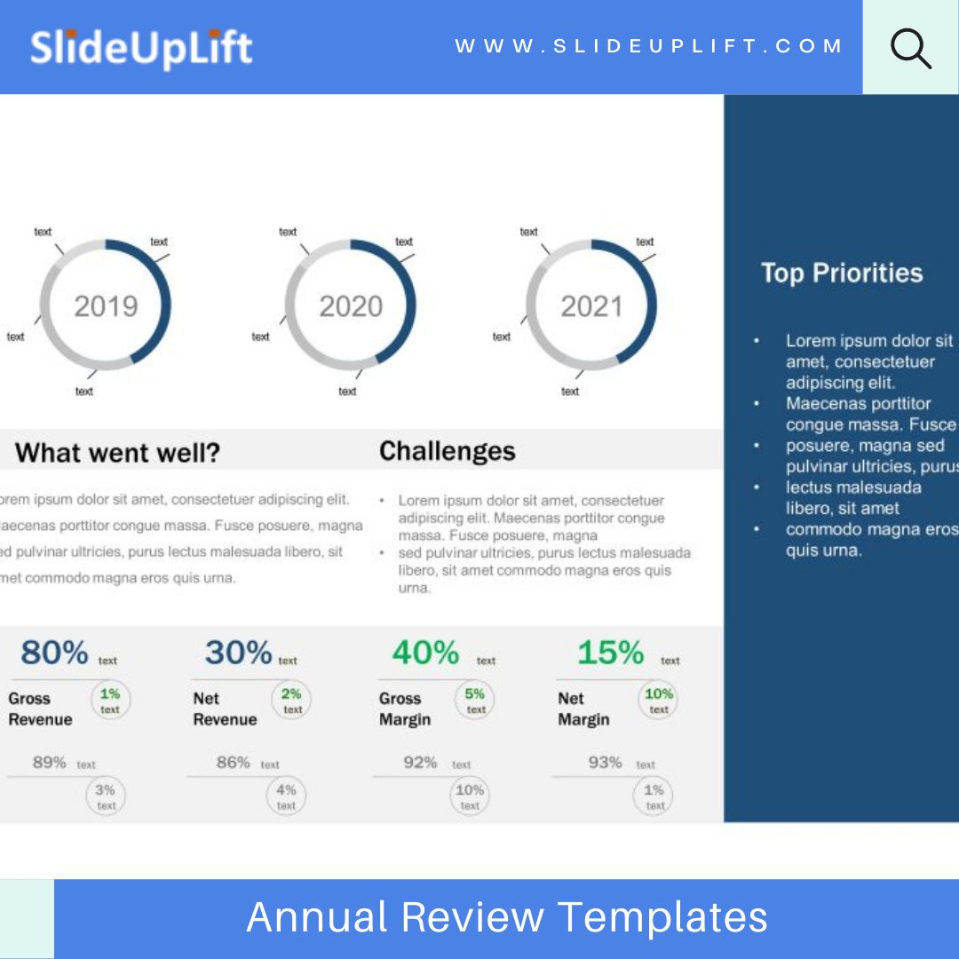 slide_uplift's tweet image. Summarize and showcase all the data and numbers that reflect your company&apos;s performance for the year with the help of SlideIpLift&apos;s pre-designed Annual Review Templates.

bit.ly/31M7SyH

#slideuplift #annualreview #review #business #businessreview #GoogleSlides