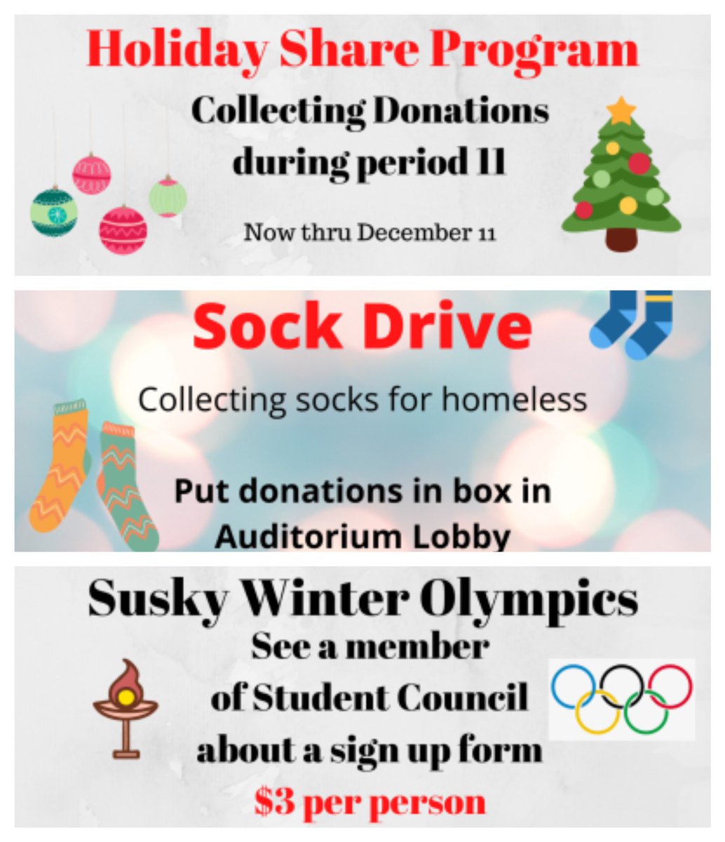 Susquehannock High School supports local community members during the holiday season. Check out the article, written by Mackenzie Womack, to learn more about getting involved. shscourier.com/44951/features…