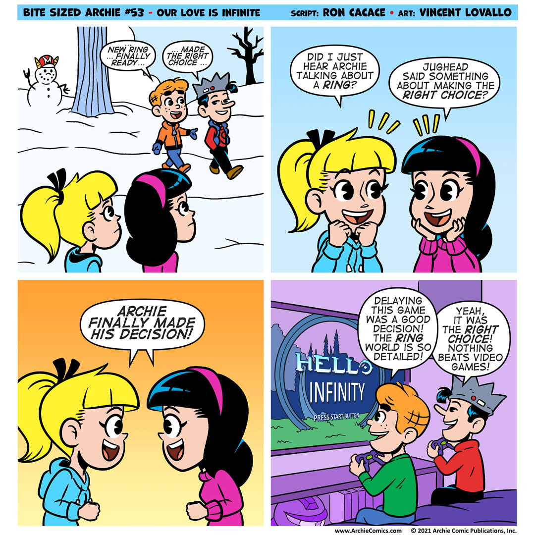 ArchieComics's tweet image. Congrats on the great launch, @Halo! Definitely our pick of the week! #BiteSizedArchie