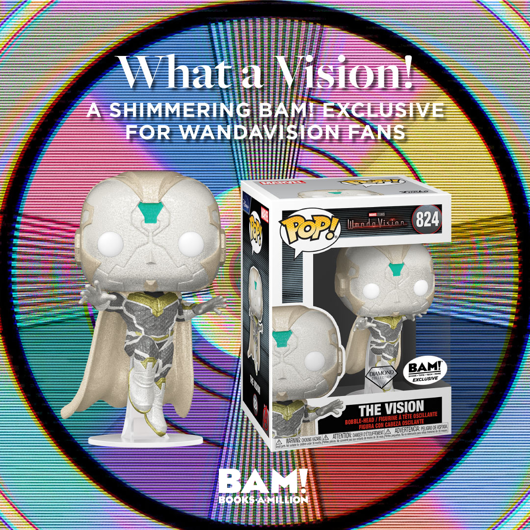 booksamillion's tweet photo. He’s a Vision in ✨💎 Diamond Glitter 💎✨! 
Get our latest @originalfunko exclusive here: https://t.co/h1RT9iLLbv https://t.co/mlUI4KroBS