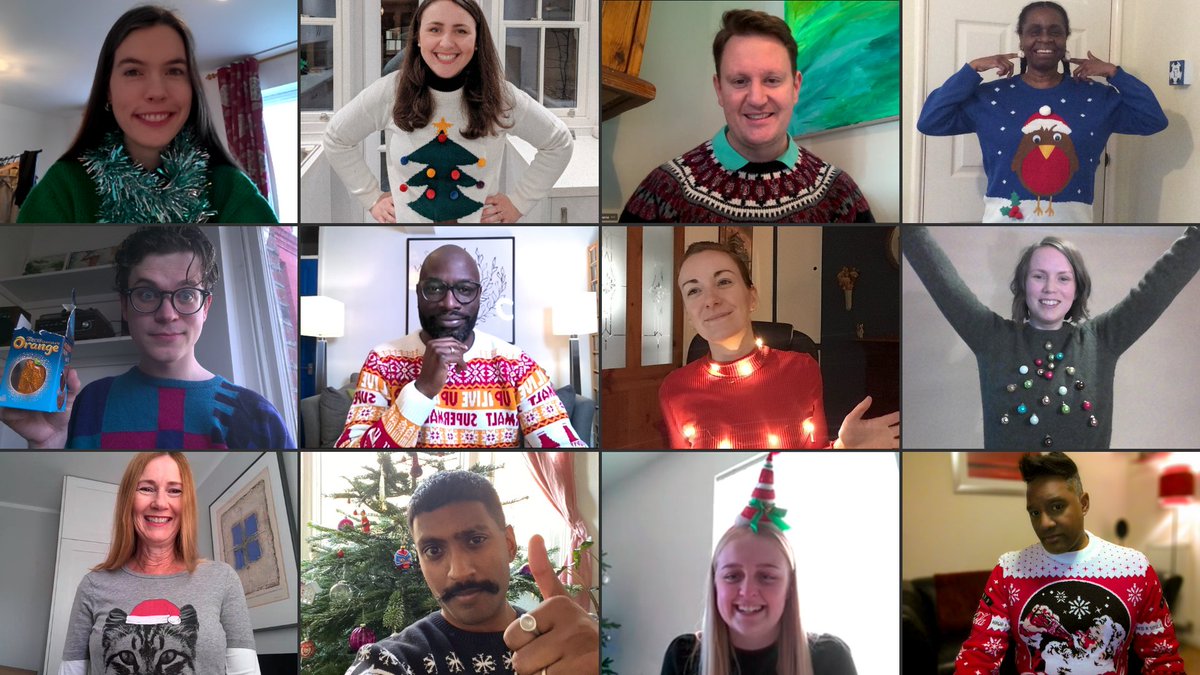 Caf's tweet photo. Happy Christmas Jumper Day from CAF! 🎄 We've donned our festive jumpers (or creatively decorated everyday jumpers!) for @savechildrenuk ⛄
Head over to https://t.co/sxRfu6cEij to take part and donate! #ChristmasJumperDay https://t.co/HIL0m1popo