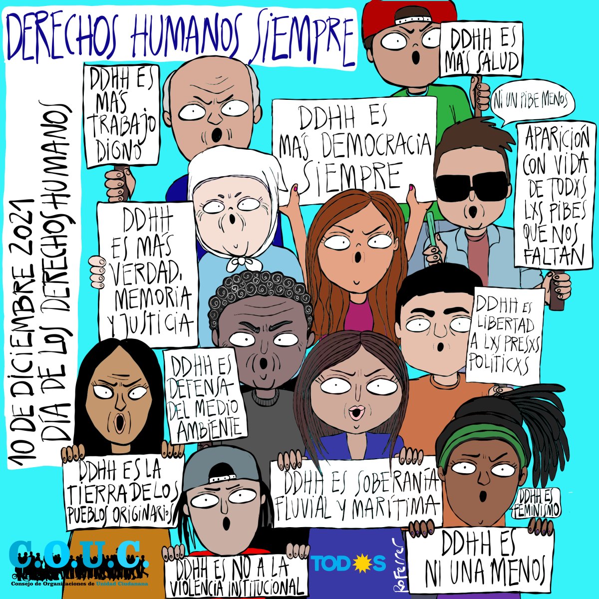 PI_cba's tweet photo. 10 de diciembre "Día de los Derechos Humanos"
DDHH ES MÁS VERDAD, MEMORIA Y JUSTICIA 
DDHH ES SOBERANIA AMBIENTAL 
DDHH ES MÁS DEMOCRACIA PARA SIEMPRE 
DDHH ES SIN PRESXS POLÍTICXS https://t.co/pcsCu28jpX