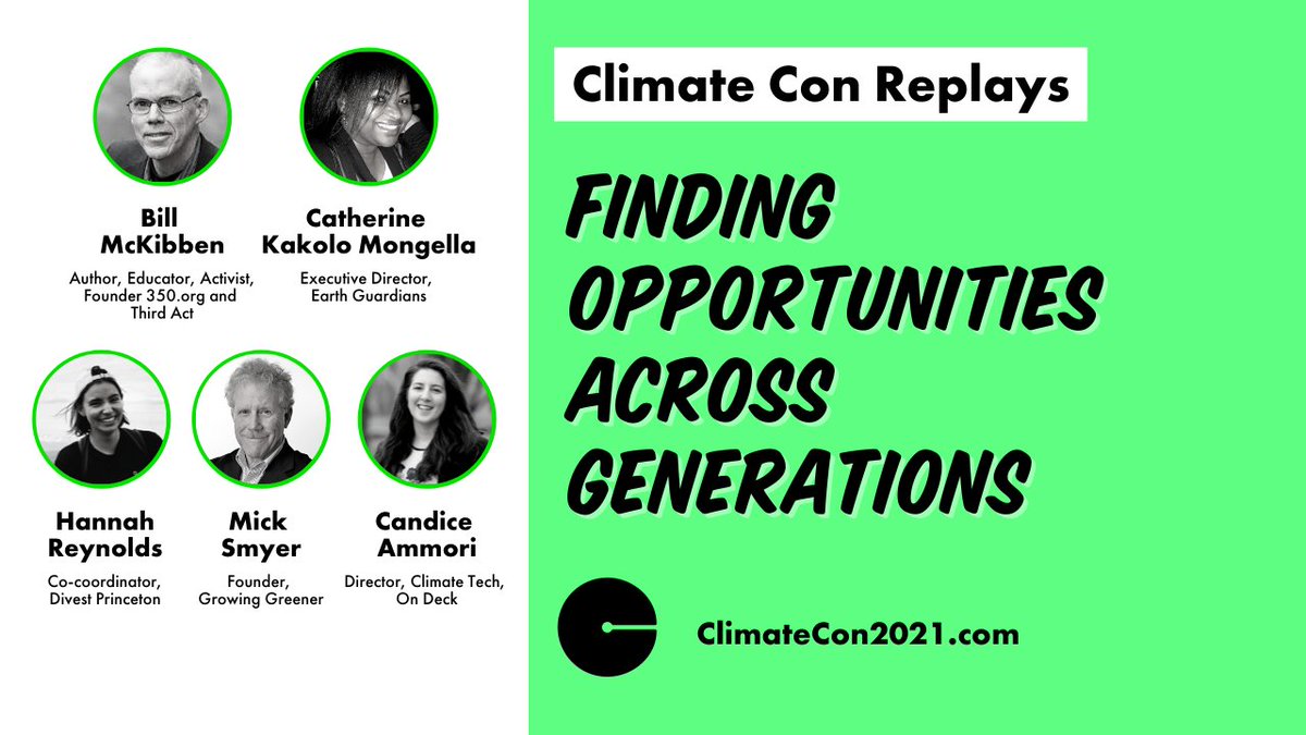 "Older adults, I think they bring time, talent, and motivation to the (climate action) table"- Mick Smyer 

Click to rewatch <a href="/cammori/">Cam</a> <a href="/billmckibben/">Bill McKibben</a> <a href="/GGMickSmyer/">Mick Smyer - Growing Greener</a> @hannahjreyn0lds &amp; Catherine Mongella discuss how we can find opportunities across generations
bit.ly/3dCeYIL