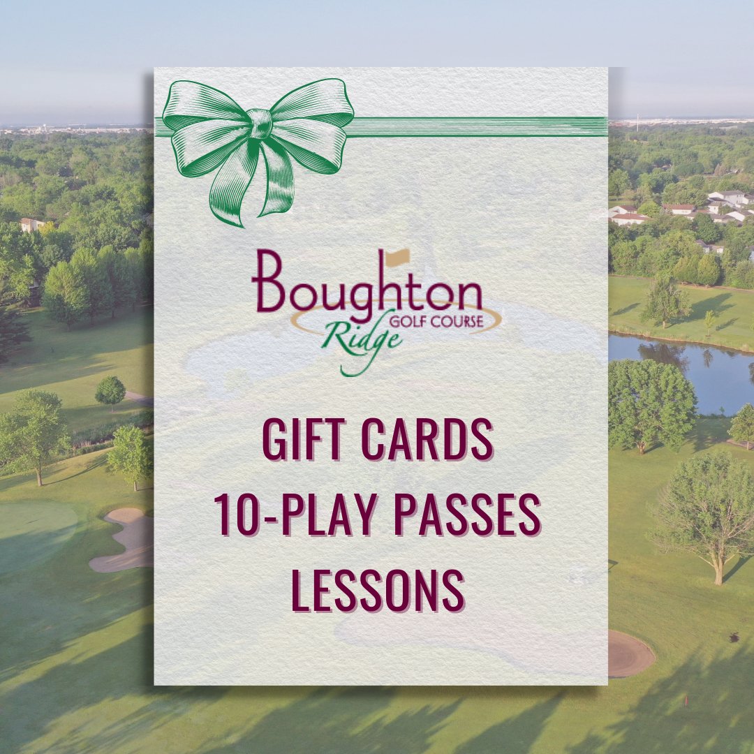 AshburysBRGC's tweet photo. Give the gift of golf at Boughton Ridge this holiday season! Buy your friends or family members who love golf a 10-Play Pass, gift cards and/or lessons with our Head Golf Professional Tom Akai! Visit our online store to make your holiday purchases 🎄 🎅 - https://t.co/4dzNtIL1kh. https://t.co/Yc9IYY14h6