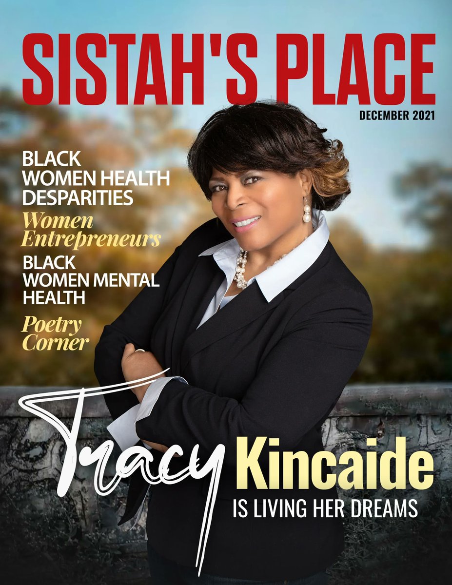 SistahsPlace2's tweet image. Sistah's Place December issue is now live on MagCloud today. Get your copy by clicking the link below.  buff.ly/3rUvFHG  @tra_car   #DecemberIssue #MagCloud #SistahsPlace #womenempowerment  #BlackWomen