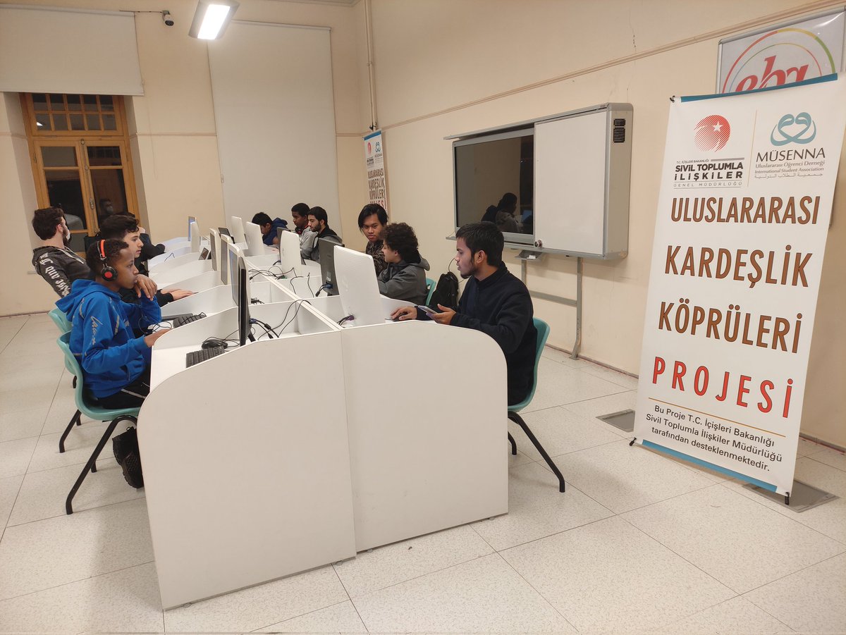 musennader's tweet photo. T. C. İçişleri Bakanlığı Sivil Toplumla İlişkiler Genel Müdürlüğü tarafından desteklenen“Uluslararası Kardeşlik Köprüleri Projesi" kapsamında Web Kodlama ve Tasarım Kursu gerçekleştiriliyor. https://t.co/tsUJN7yV0o