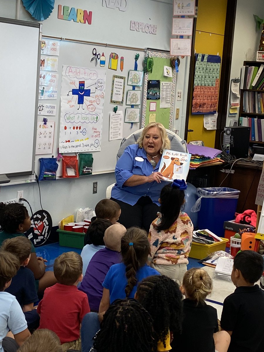 JosieJwill's tweet photo. @PIEpelicans is so lucky to have a VERY special guest today! @MIDFLORIDA and Ms. Nelson gave #thegiftofreading to each of our kindergarteners! Each kindergarten student will receive their own copy of this year’s gift: Picture Book by Dog.#watchusgrow https://t.co/DIDDEyQvx6