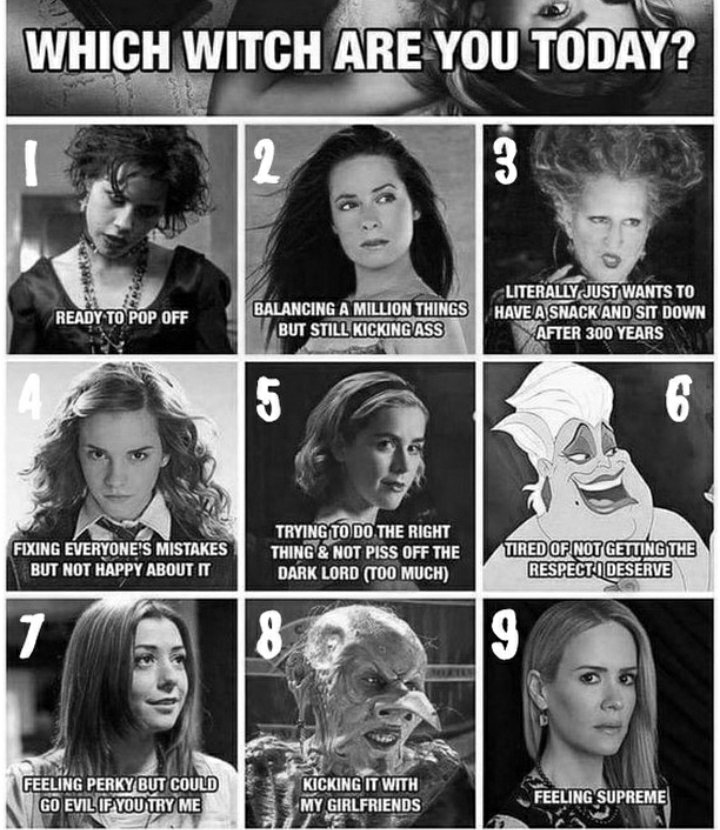 Which witch are you today?