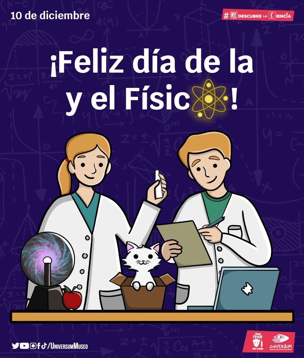 UniversumMuseo's tweet image. Entre velocidad, reflexión, dispersión, polarización y electromagnetismo te deseamos un feliz #DíaDelFísico. 🥳

¡Que tengas un día con mucha onda! 😎

#RedescubreLaCirencia