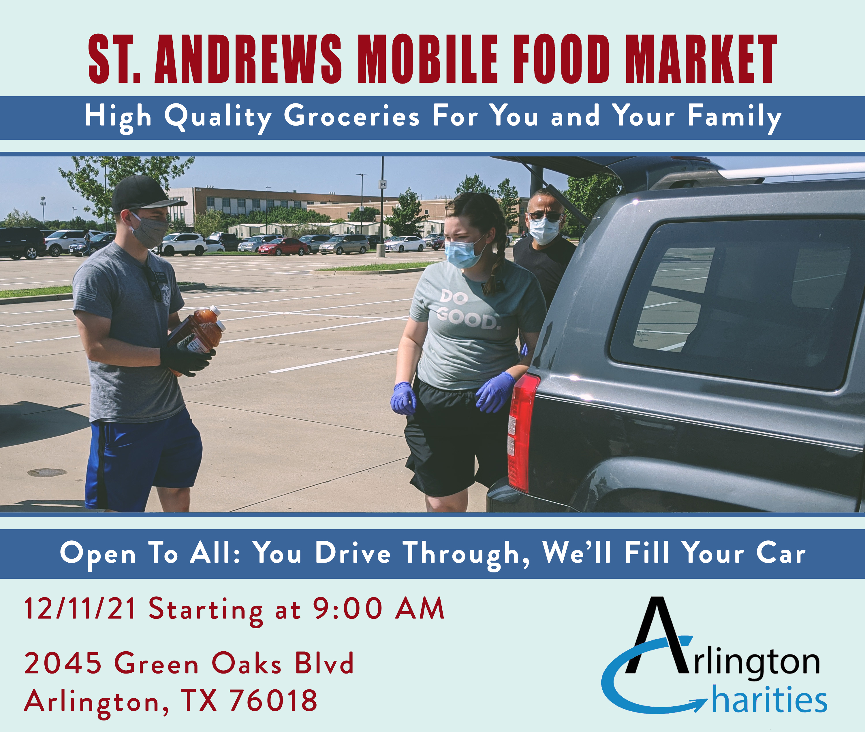 Arlington Charities On Twitter: "Tomorrow: Start Your Weekend Off Right With The Arlington Charities Mobile Food Market At St. Andrews United Methodist Church. All You Have To Do Is Show Up At