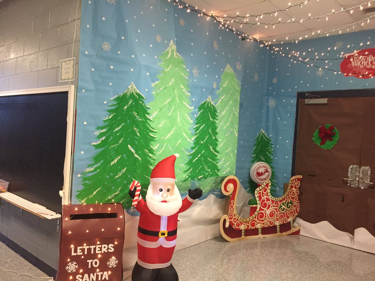 Thank you, PTO! The Christmas decorations are beautiful. We’re going to have a great Polar Express Day!