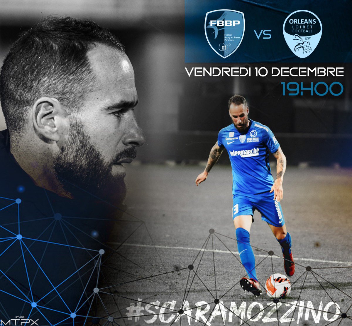 ScaramozzinoA's tweet photo. Last game of 2K21 ⚽️
@FBBP01 🆚 @US_Orleans
🏆 @NationalFFF
⌚️ 19:00
📺 https://t.co/MJInPoGmKE
🏟 Marcel Verchère
📸 @mtpx_studio
#gameday #TeamBressan #fbbp01 #NationalFFF #AS13 https://t.co/anCl3JVF1R