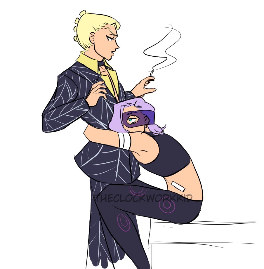 TheClockworkKid's tweet photo. Not enough #promelo content so I gotta make it myself >:(
Prosciutto patched Melone up and Melone maybe saying thank you in his own way? No sense of personal space either way. Pros give head pat soon after. https://t.co/kWepfENxpl