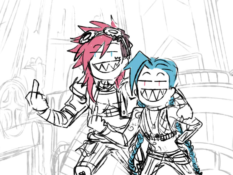 League Of Legends Jinx And Vi Sisters