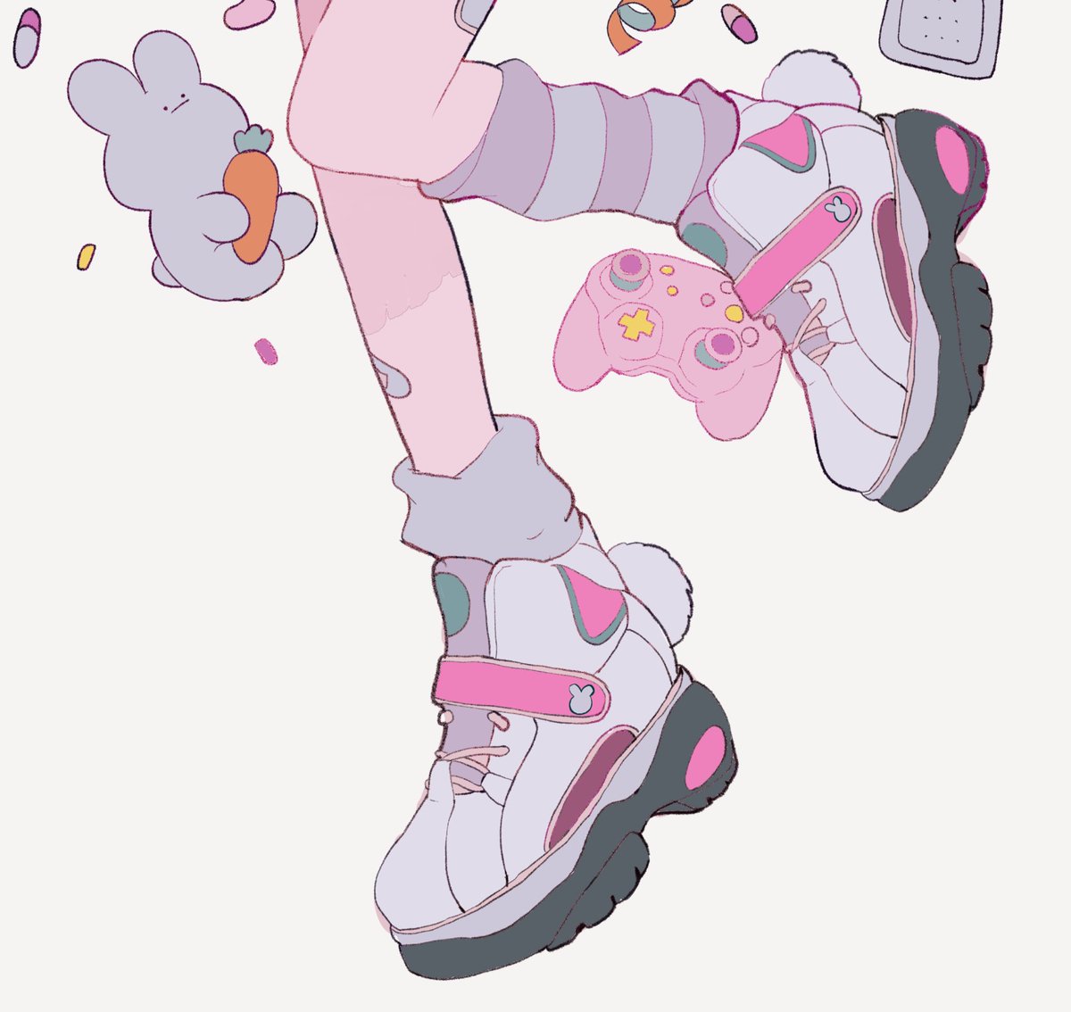 「usa sneaker 🐰🥕💕 」|ペパーミントのイラスト