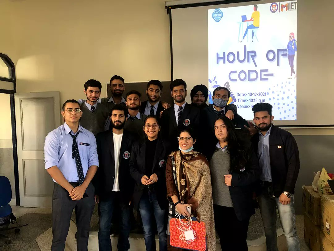 miet_acm's tweet image. Miet ACM Student Chapter has successfully conducted the Final Round of
"Hour of Code"🎉✨.
@Indiaacm
@givemycert
