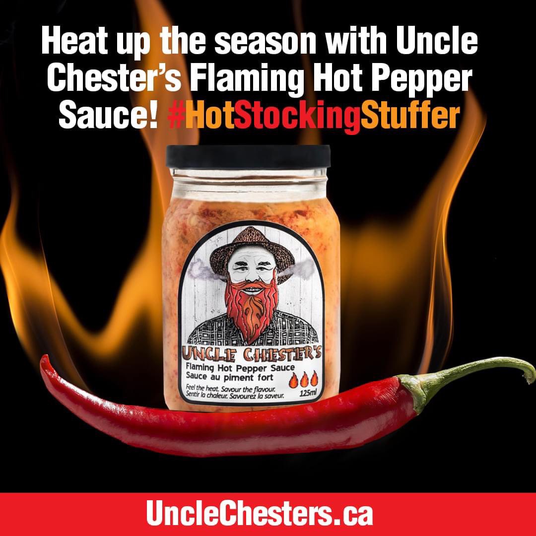 chester_uncle's tweet photo. #HotStuff!  #3HeatLevels! #hotstockingstuffer!  Check our website for more than 50 retail stores that carry Uncle Chesters!  https://t.co/frnhSwEX82 https://t.co/Rx82tOyO8K
