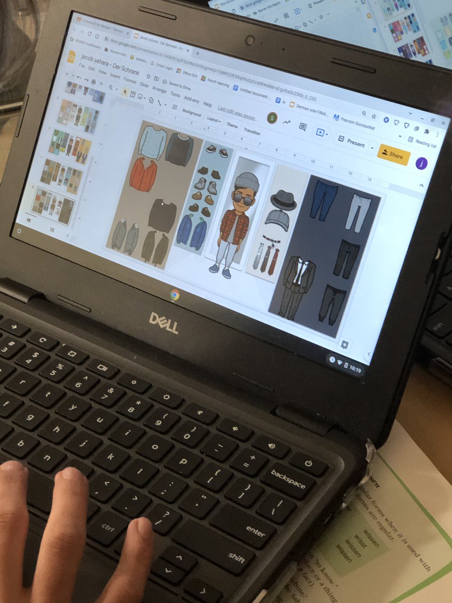 Our own dress-up shop! German 2 is practicing clothing and adjectives! #WHRHSPride #deutschklasss