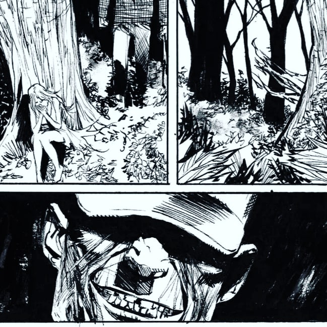 Some panels from the last two stories in Techni-Horror season 2💀 