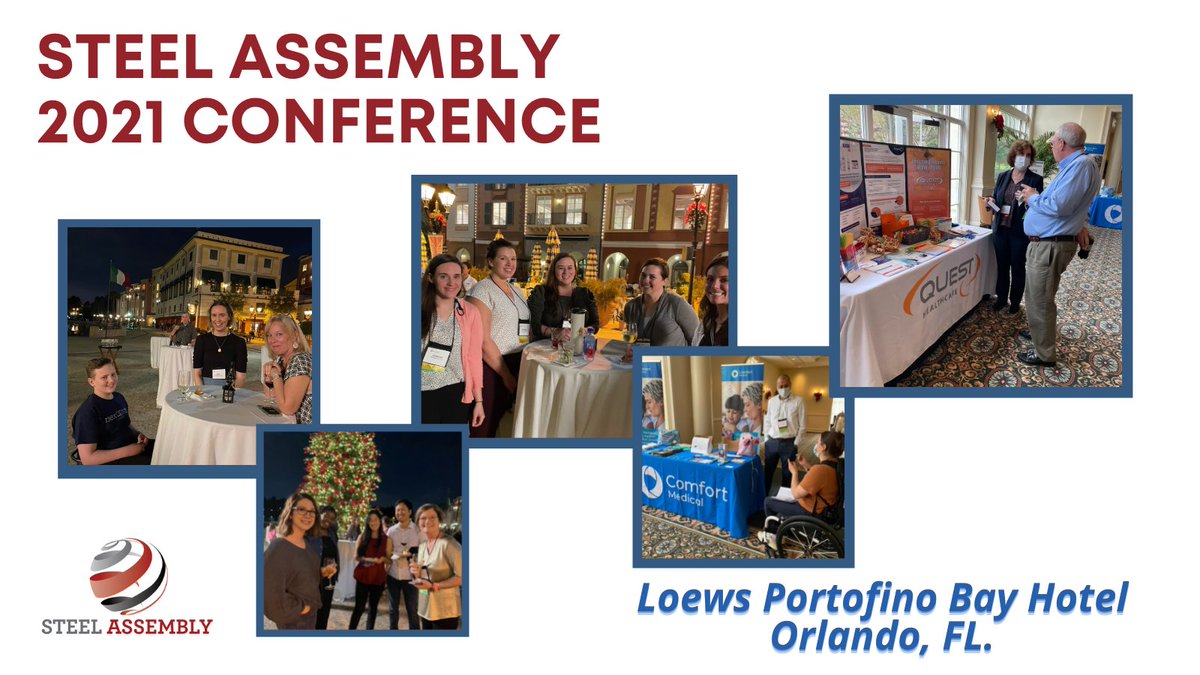 The 2021 Steel Assembly Conference is underway in Orlando, Florida.   Thanks to all in person and online attendees!
