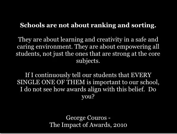 “Kids do not walk into school asking for grades, but they do crave learning.  We need to do whatever we can to keep their focus on the process instead of shifting their focus to a “number and/or letter” they may receive.” buff.ly/3pBCb3v