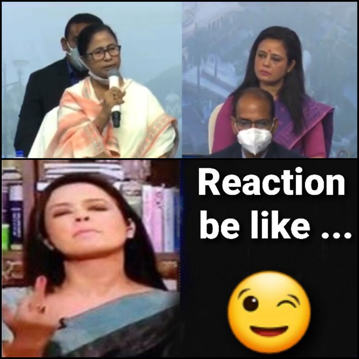 RanjanaMukher15's tweet photo. @MahuaMoitra #HenryRules after the conference Mahua be like... https://t.co/9zGGjMcAY4