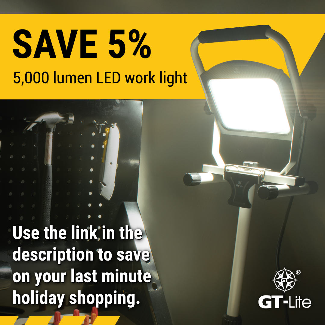 GT-Lite 5000 Lumen Portable Work Light