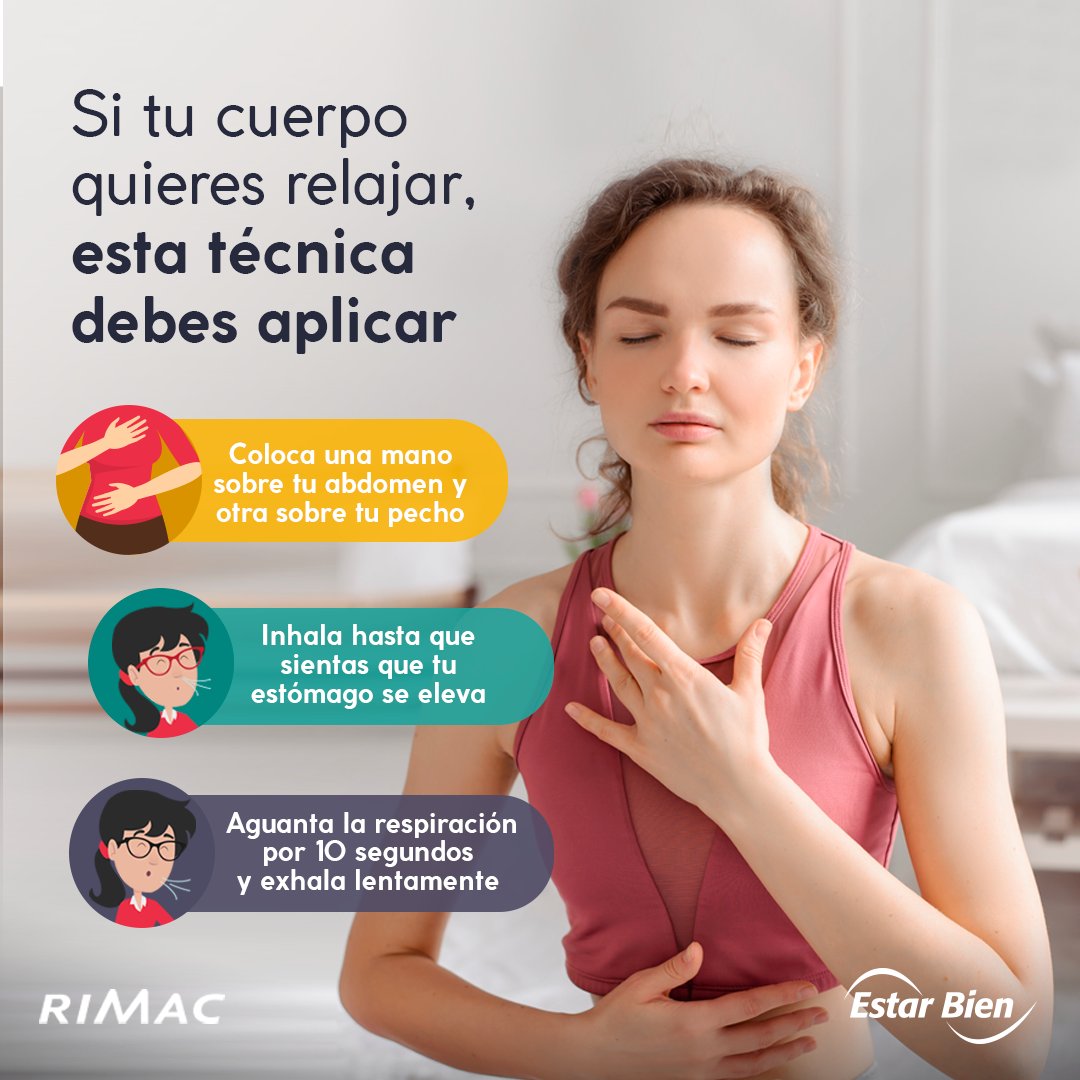 ¿Sabías que la respiración es clave para controlar nuestro estado de ánimo?😌 Por ello, es muy importante hacer este ejercicio de 5 a 10 veces seguidas antes de empezar tu día. Y recuerda respirar lentamente para evitar mareos o hiperventilación. 😉 #Salud #Prevención