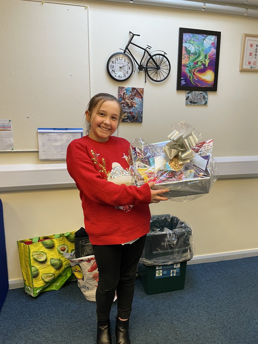 Our <a href="/CynthiaSHospice/">Cynthia Spencer</a> Raffle has been drawn today.  Winning number 114 and our happy winner Abbey in Year 6! Enjoy your hamper!🎉 <a href="/DelaprePrimary/">Headteacher</a>
