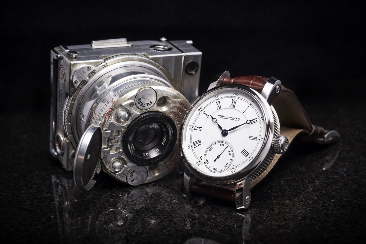 RGMWatchCompany's tweet photo. Two classics - the RGM PS-801-CE (Classic Enamel) and the Compass camera made in the late 1930s to the early 1940s.
#rgm #rgmwatches #rgmwatch #watch #watches #wristwatch #wristwatches #watchmaking #watchmaker #independentwatchmaking
#enamel #enameldial #compasscamera #camera https://t.co/95zCJcxmYv