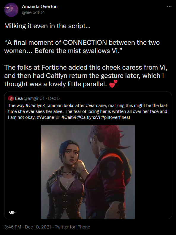 lapurrak_'s tweet photo. going absolutely insane at Fortiche animators taking a look at Arcane's already explicit script and going "okay but this could be even GAYER" https://t.co/DZpPXf0Bh5