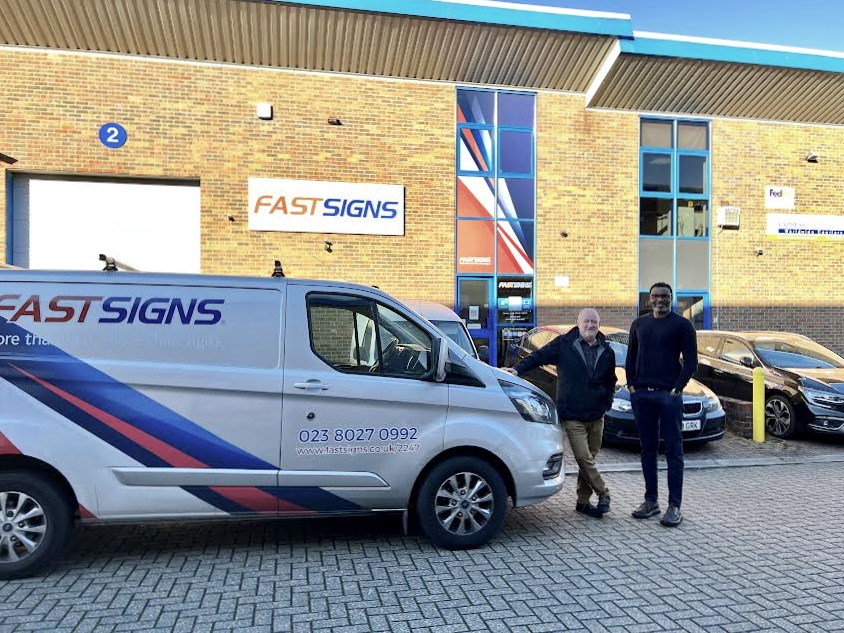 “Thank you, Dupo &amp; Ronke Osula, for a tour and insights into different products and production techniques used by <a href="/Fastsigns_2247/">FASTSIGNS Southampton</a>, UK. Global reach is a strength of the #Fastsigns #network,” said Andrew Crompton, franchise partner, #FASTSIGNSCoquitlam