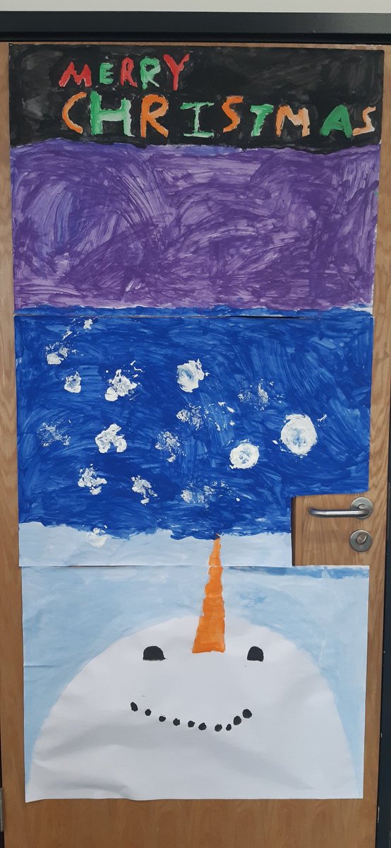 Decorated our door today, the class picked two designs so we could decorate both sides. I think they turned out great!