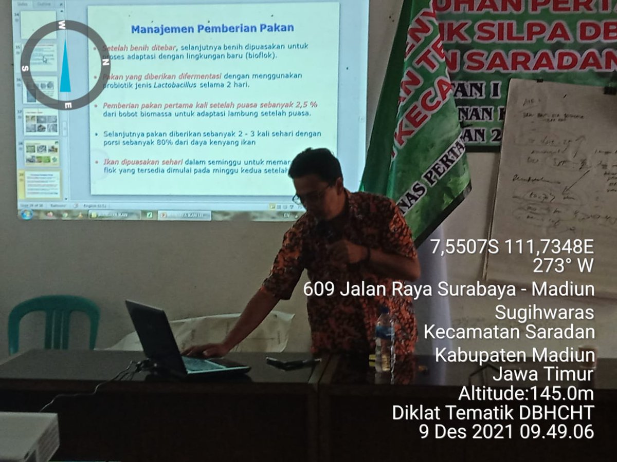 Susiloanto5's tweet photo. Kamis, 9/12,Susilo luhkan kab.madiun, narasumber dalam bimtek tematik budidaya ikan kegiatan DBHCT bagi petani tembakau di kec.saradan,pemanfaatan lahan/pekarangan,budidayaikan #GiatLuhkansatminkalbwi #luhlapor #Madiun @puslatluhkp
@brsdm_kp @bppp_banyuwangi https://t.co/L5sPrihn0R