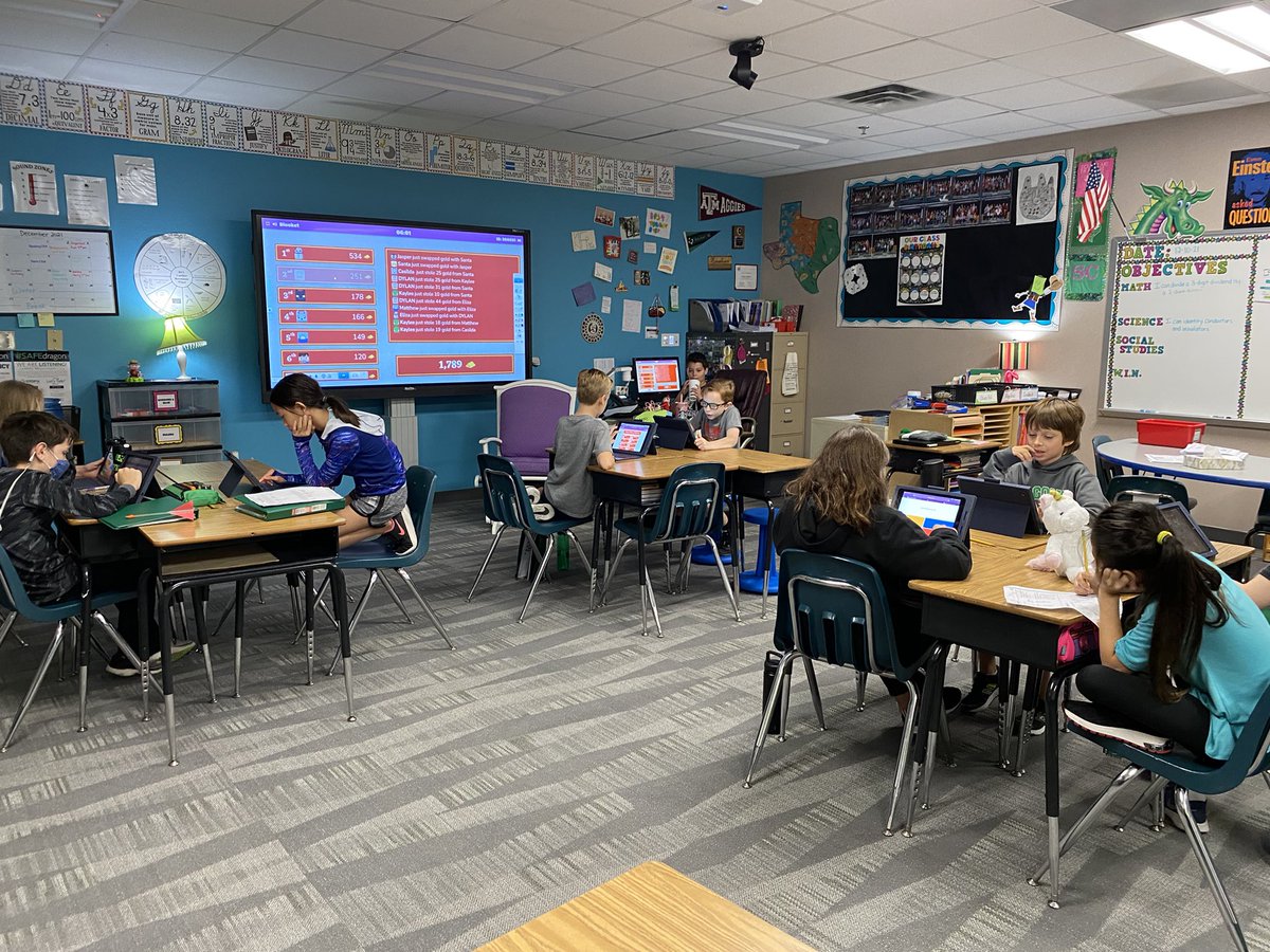 Mr. Wilburn is the Teacher for the Day. Our elf, Steve, made me trade desks with Mr. Wilburn. #KidsRuleTheSchool #BetterTogether <a href="/rockenbaughES/">Rockenbaugh ES</a> <a href="/StephanieCradd2/">Stephanie Craddock</a>