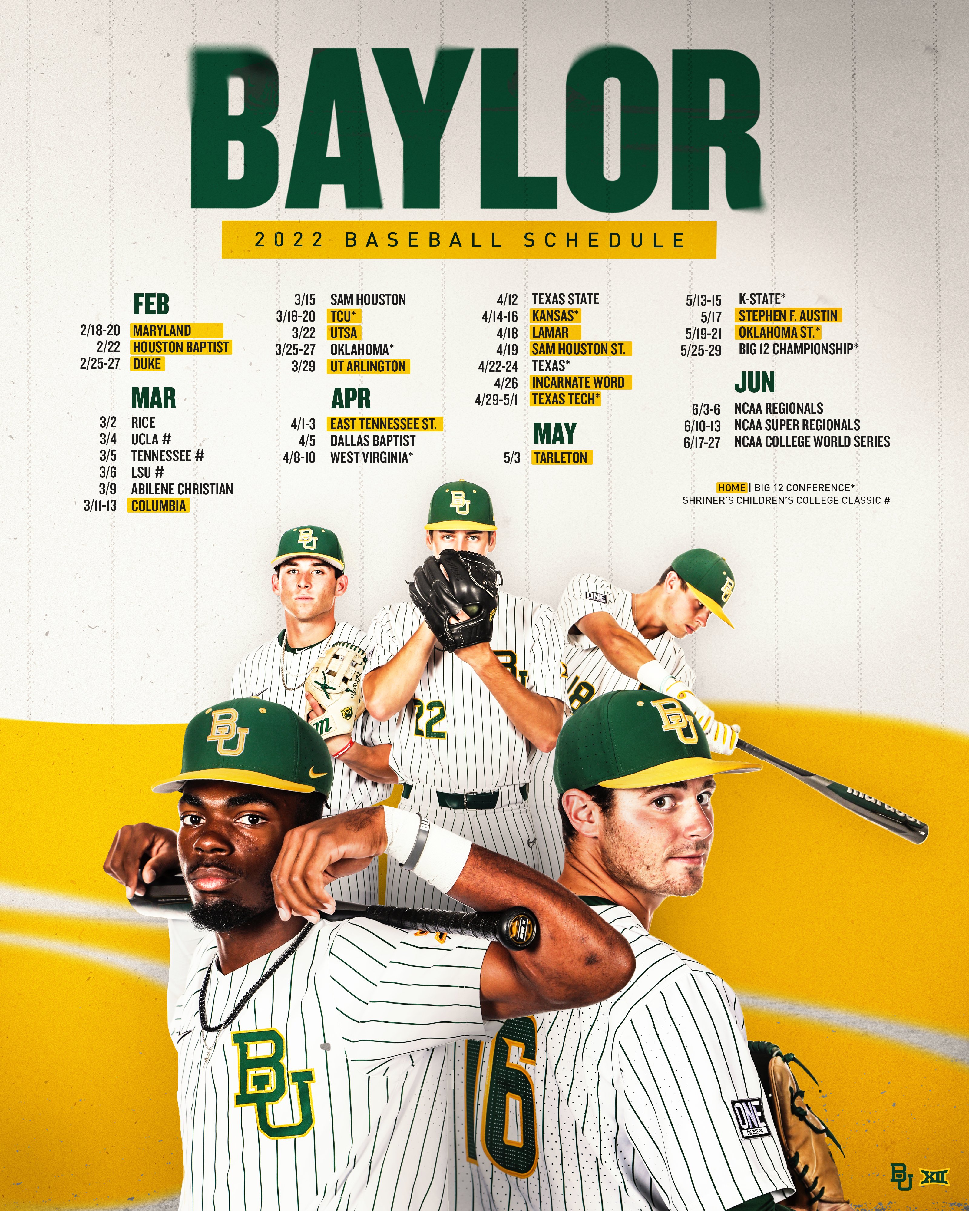 Tcu Baseball Schedule 2022 Baylor Baseball On Twitter: "Is It February 1️⃣8️⃣ Yet??? Mark Those  Calendars, The 2022 Schedule Is Here! ☑️ 📰: Https://T.co/Xcbbyyz3Zy 📆:  Https://T.co/Owetmwrckb #Sicem 🐻⚾️ Https://T.co/Bi22Eyrchh" / Twitter