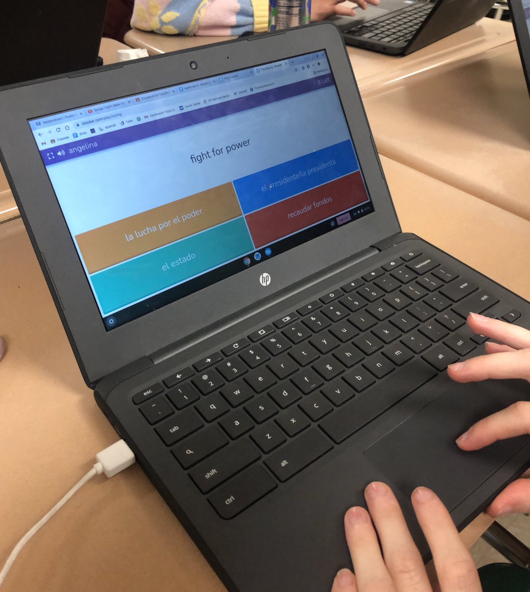 SraLomba's tweet image. Sp 3 Ss @DartmouthHS started the morning demonstrating their knowledge of vocab through a competitive game on @PlayBlooket! They brought their A game! 90% correcto! #proudprofe 👏🏼 #superestrellas ⭐️ #gamifyinglearning #impresionate💚