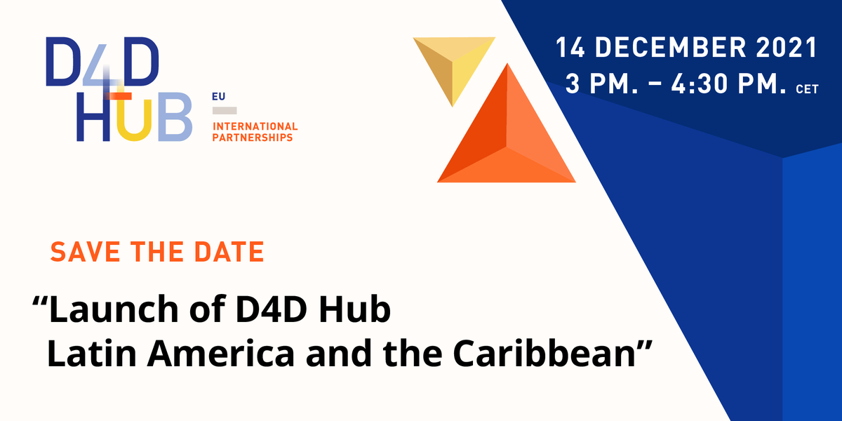 EU_Partnerships's tweet photo. Digital transformation? Make it human-centric!

We're expanding our horizon to Latin America and the Caribbean. 

Join our #D4DHubLAC high-level event on 14 December with @JuttaUrpilainen @aliciabarcena @ircai_unesco @RedCLARA and @eucybernet.

🔗 https://t.co/wOtDpWodet https://t.co/8sCf2yd2dB