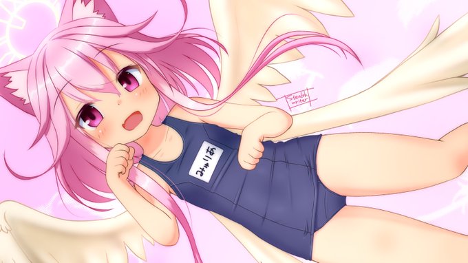 skeb納品しました!
スク水ねこ天使!! 