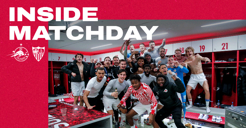 RedBullSalzburg's tweet photo. 𝑀𝐴𝑇𝐶𝐻𝐷𝐴𝑌 +2 #UCL #SALSFC
Wir sind immer noch euphorisiert! ✨

Hier gibt's die exklusiven Einblicke ⤵▶